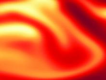 Red and orange swirls simulation of plasma