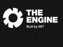 Black and white logo for The Engine